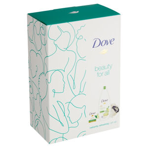 DOVE Radiantly Refreshing Sprchový gel 250ml + mýdlo 100g + sprchová houba Dárkové balení