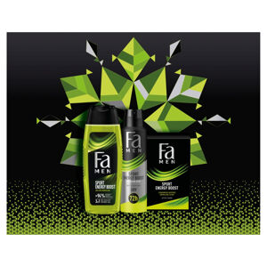 FA Dárkové balení pro muže Sport Energy Boost sprchový gel, antiperspirant, voda po holení 250 ml + 150 ml + 100 ml