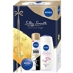 NIVEA Silky Smooth Antiperspirant 150ml + sprchový gel 250ml + krém 30ml Dárkové balení
