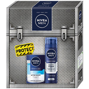 NIVEA Men Protect&Shave Pěna na holení 200ml + voda po holení 100ml Dárkové balení