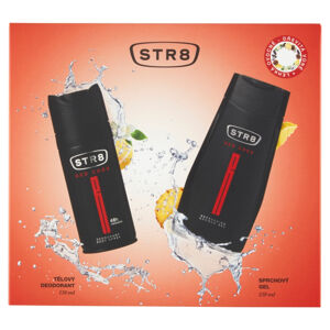STR8 Dárkové balení pro muže Red Code deodorant, sprchový gel 150 ml + 250 ml