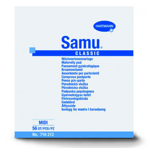 Vložky porodnické SAMU mini 2x20 ks + 1x prsní vložky Fixies +2x fixační kalhotky Molipants L