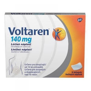 VOLTAREN Léčivá náplast 140 mg 5 kusů