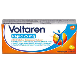 VOLTAREN Rapid 25 mg 10 měkkých tobolek
