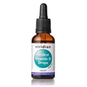 VIRIDIAN Nutrition Viridikid Vitamin D Drops 400IU 30 ml, poškozený obal