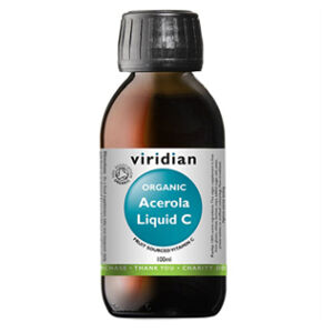 VIRIDIAN Nutrition organic acerola liquid C 100 ml, poškozený obal