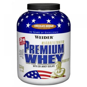 WEIDER Premium Whey syrovátkový protein Jahoda-Vanilka 2300 g