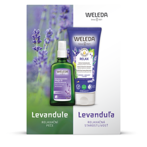 WELEDA Levandule relaxační Sprchový gel 200ml + Olej 100ml Dárkové balení