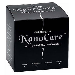 WHITE PEARL NanoCare bělicí zubní pudr s aktivním uhlím 30 g