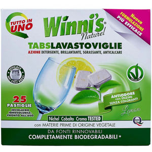 WINNI´S Tabs Lavastoviglie – hypoalergenní multifunkční tablety do myčky nádobí 25 ks