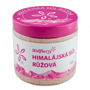 WOLFBERRY Himalájská sůl růžová jemná v dóze 700 g