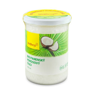 WOLFBERRY Panenský kokosový olej BIO 400 ml, poškozený obal