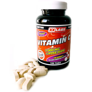 XXLABS Vitamín C se šípkovým extraktem 100 kapslí