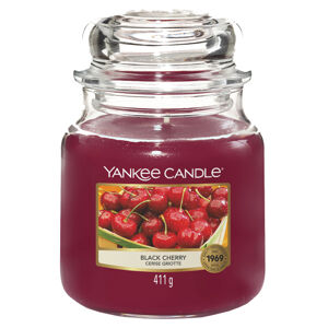 YANKEE CANDLE Classic Vonná svíčka střední Black Cherry 411 g