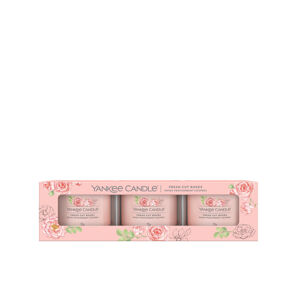 YANKEE CANDLE Votivní svíčka Fresh Cut Roses 3 x 37 g