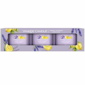 YANKEE CANDLE Votivní svíčka Lemon Lavender 3 x 37 g