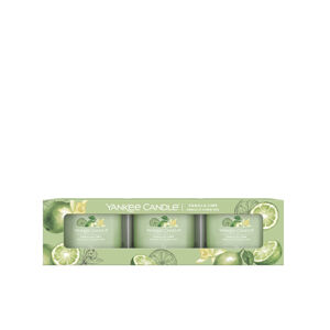 YANKEE CANDLE Votivní svíčka Vanilla Lime 3 x 37 g