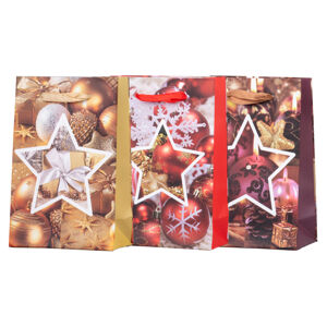 Z-TRADE Taška dárková 100 x 150 mm Vánoční dekorace Ozdoby mix 1 kus