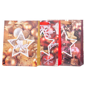 Z-TRADE Taška dárková 180 x 230 mm Vánoční dekorace Ozdoby mix 1 kus