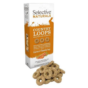 SUPREME Selective naturals snack country loops pamlsky bojínek s mrkví 80 g