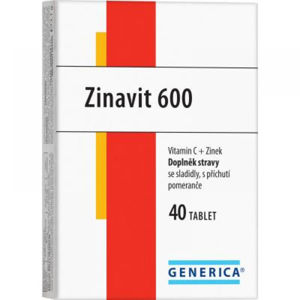 GENERICA Zinavit 600 pomeranč 40 žvýkací tablety