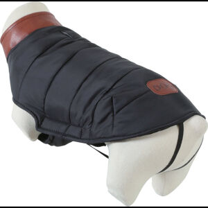 ZOLUX London Prošívaná bunda pro psy černá 1 ks, Velikost oblečku: 25